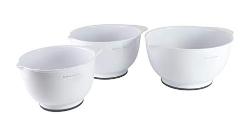 kitchenaid classic mixing bowls set of 3 white