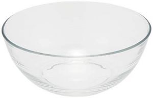 Duralex Lys 1Quart Clear Round Bowl, Set of 6