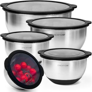 Priority Chef Mixing Bowls with Clear Airtight Lids, Premium