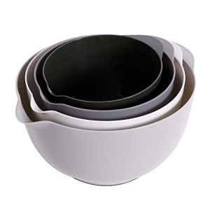 BoxedHome Classic Mixing Bowl Set, BPA Free Plastic, Microwave