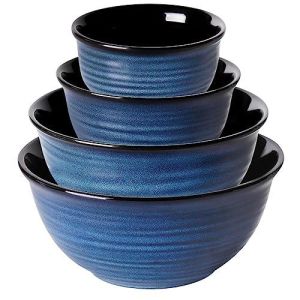 Hasense Mixing Bowls for Cooking, Baking, Ceramic Serving