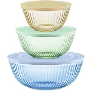 Pyrex Colors Tinted (3-Pack, Full Set) Sculpted Tinted Glass