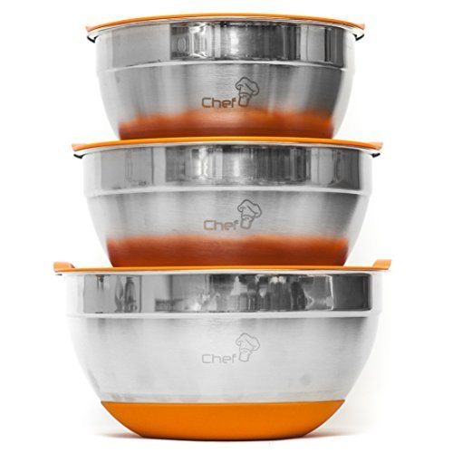large silicone mixing bowls
