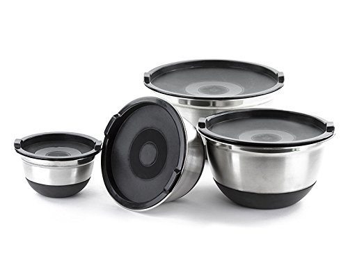 non skid mixing bowls with lids