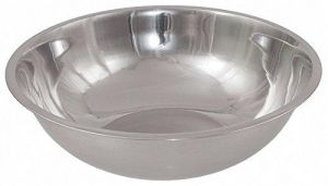 Crestware 16-Quart Stainless Steel Professional Mixing Bowl, 1mm Thick