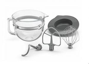 KitchenAid Glass 6 Quart Mixing Bowl with Accessories