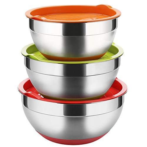 non skid mixing bowls with lids
