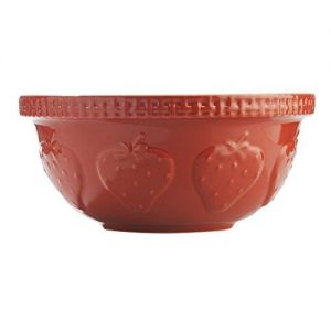 Mason Cash Zest Mixing Bowl, Strawberry, 4.25-Quart