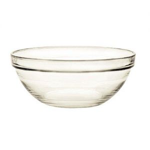 Duralex Lys Stackable Glass Bowl, 4-1/8 Set of 6
