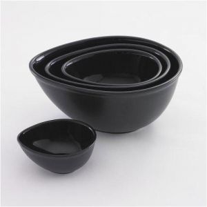 BlissHome Nigella Lawson's Living Kitchen Mixing Bowls, Black, Set of 4