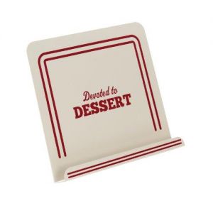 Cake Boss Countertop Accessories Metal Cookbook Stand, Devoted To Dessert, Cream