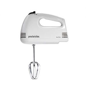 Proctor Silex 62509R  5-Speed Hand Mixer, White