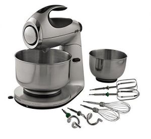 Sunbeam FPSBSM21MR-BND Heritage Series 12-Speed 350-watt Stand Mixer Bundle with Bowl, 2.2-Quart and 4.6-Quart, Red