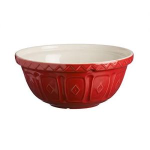 Mason Cash Colored Mixing Bowl, Red, 4.25-Quart