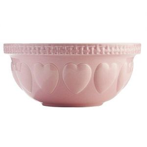 Mason Cash Hearts Mixing Bowl, Pink, 4.25-Quart