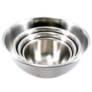 ChefLand Mixing Bowl, Large, Stainless Steel, Set of 4