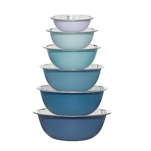 COOK WITH COLOR Stainless Steel Mixing Bowls - 6 Piece