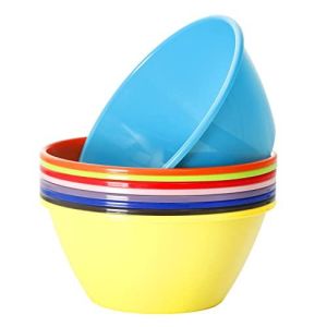 Youngever 9 inch 80 Ounce Plastic Mixing and Serving Bowls,