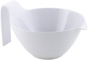 Curtis Stone Hold Me White Melamine Mixing Bowl, 5-Quart