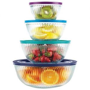 Pyrex 8-piece 100 Years Glass Mixing Bowl Set (Limited Edition)